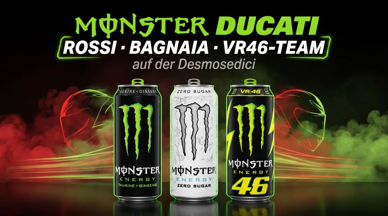 Monster Ducati Sponsorship, Rossi 2011-2012 und Pertamina Enduro VR46 Team heute